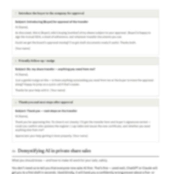 Sample: ready-to-send emails